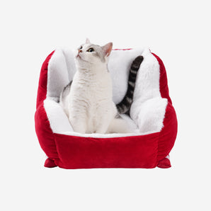 Christmas Sleigh Cat Bed