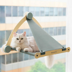 Dual Installation Cat Window Perch for Shy or Active Cats