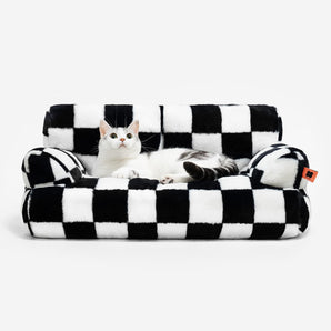 Zion Checkered Cat & Dog Sofa