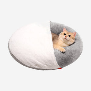 Donut Pet Bed with Hooded Blanket