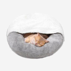 Donut Cat & Dog Bed with Blanket