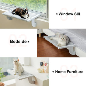 Large Attachable Cat Window Sill Perch