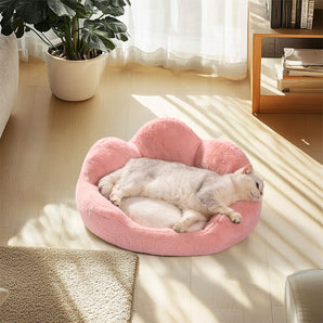 Floral Bolster Cat & Dog Bed